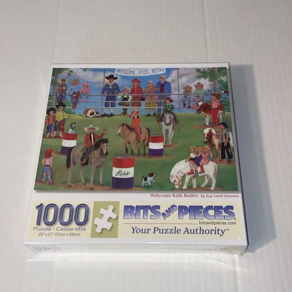 Bits And Pieces 1000 Piece “Welcome Kids Rodeo” Puzzle
